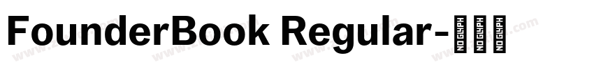 FounderBook Regular字体转换